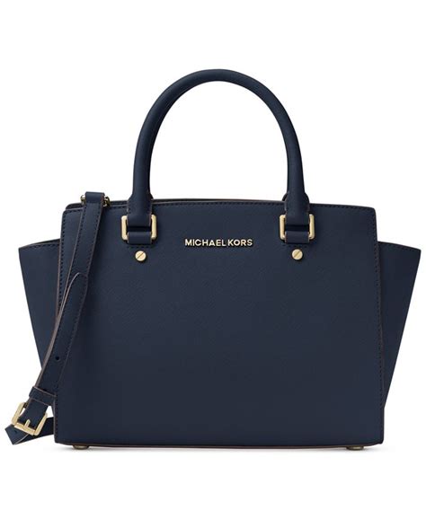 michael kors selma medium satchel in lilca|selma leather satchel.